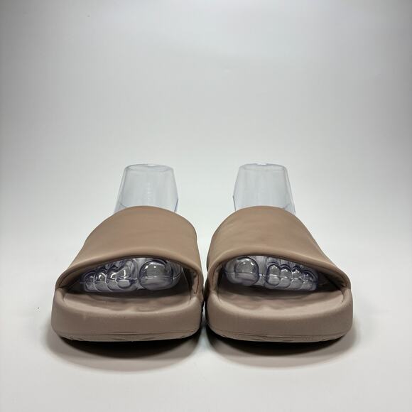 All In Motion Slide Sandals Taupe Brown Slip On Pool Beach Shoes Women's Size 10 - Picture 2 of 9